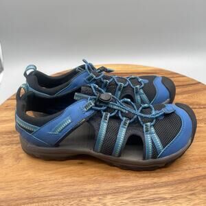 Teva Manatee Sandals Big Kids Size 5 Blue Water Sports Closed Toe Walking Hiking